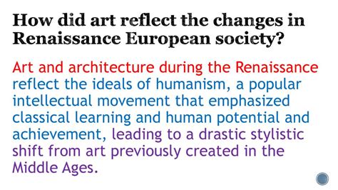 how did changes in art reflect new renaissance ideals? exploring the interplay between artistic expression and societal shifts