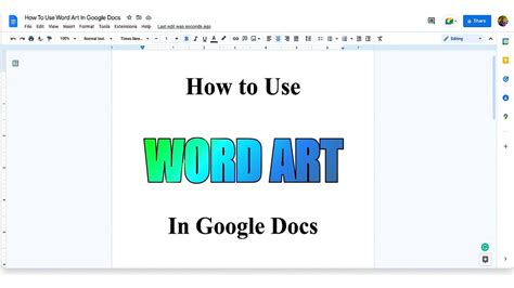 How to Do Word Art on Google Docs: A Detailed Guide